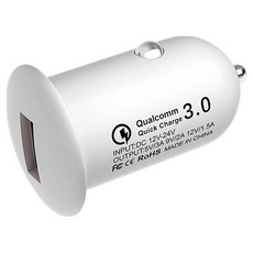 E Store QC3.0 車用充電器, E-QC-1, 白色