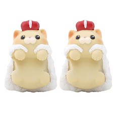 미미네아쿠아 걸이식 수조 장식품 동화 속 국왕고양이, 2개