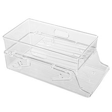 小麥購物 冰箱收納盒 雙層 L818, 透明色, 1個