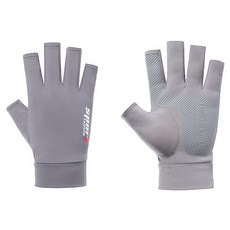 Bacogel 女性運動登山防滑半指手套 雙手組, 1套, 灰色