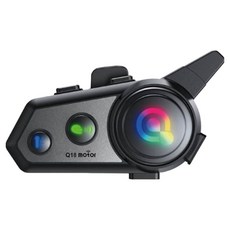 DTAudio 聆翔 安全帽藍芽耳機 音樂分享 混音功能 雙人對講 CVC降噪, 黑色, Q18