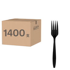 巨菄行 PS西餐叉 K036BK 黑色, 1400支, 1包