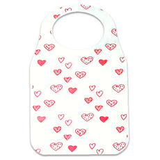 Monahome 3層壓花防污一次性圍裙 可愛愛心, 20個