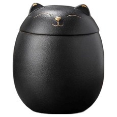 寵物骨灰罈 貓咪 黑色, 1個
