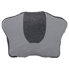 LFEM 第四代升級版高度可調頸椎溫熱機能性高密度記憶棉按摩枕, 灰色, LMD005G