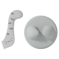 寵物罐頭密封器 罐頭勺 + 蓋子, 1組, 灰色