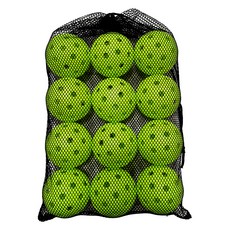 彈出式球拍混合運動匹克球 40孔, 12個, 綠色