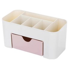 小麥購物 北歐色調桌上抽屜分隔化妝收納盒 L2427, 1層, 粉色
