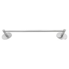 小麥購物 304不鏽鋼單桿圓頭毛巾架 L2407, 1個, 銀色