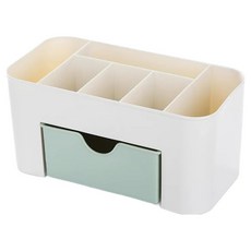 小麥購物 北歐色調桌上抽屜分隔化妝收納盒 L2427, 1層, 綠色