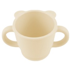 SiliPot 鉑金矽膠熊讚雙耳水杯, 小麥黃, 1個, 215ml