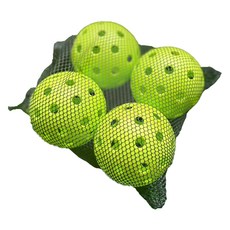 彈出式球拍混合運動匹克球 40孔, 4個, 綠色