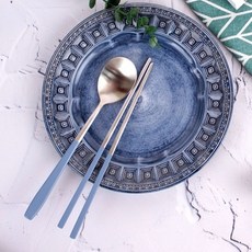 TIARA Oh Buja 皇家餐具組, 湯匙 + 筷子, 1套, 藍色