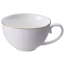 TOKYO DESIGN STUDIO 瓷茶杯 直紋 150ml, 1個, 雅緻白