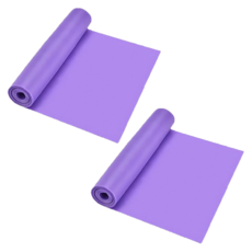 AHOYE 加寬高彈力體塑美背彈力帶/阻力帶/健身帶/拉力帶, 紫色, 2條