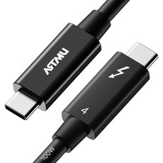 ARTMU Intel Thunderbolt 4 100W 40Gbps線 黑色, 1個, 2m