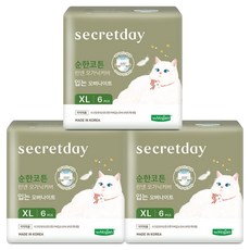 secretday 溫和棉亞麻褲型衛生棉, XL, 3個, 6件