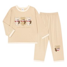 mollimelli friends 兒童三重熊室內家居服套裝