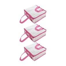 披薩保溫袋 12吋, 粉色, 3個