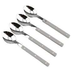 보겐 국내생산 마르송 실버 커트러리 티스푼, 그레이, 4개
