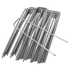 앙플랜트 철제 U자 부직포 멀칭 고정 핀, 50개