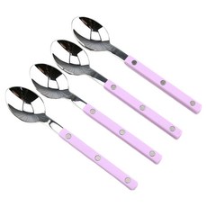 보겐 국내생산 마르송 실버 커트러리 티스푼, 라일락, 4개