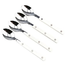 보겐 국내생산 마르송 실버 커트러리 티스푼, 화이트, 4개
