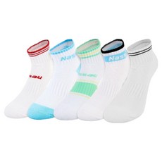 Nassau 女性運動短襪5雙組, 1套, 混合色