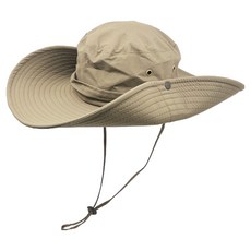 아메리칸로드 와이드챙 스트랩 햇빛차단 등산모자 HR2090, 베이지