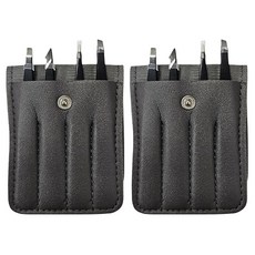 不鏽鋼眉夾組, 2組, 典雅黑