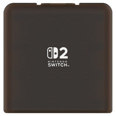 HORI 任天堂 Switch 2 12片裝卡帶收納盒, 透明黑, 1個, NSX-008A