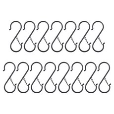 TODAY LIVING 鎖扣式S型掛鉤 R98076, 黑色, 15個