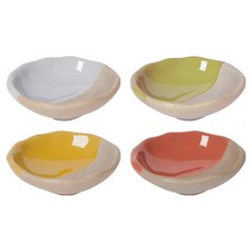 danica STUDIO Heirloom 石陶醬料碟 太陽系, 1組, 白色 + 綠色 + 黃色 + 紅色
