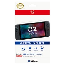 HORI 任天堂 Switch 2 螢幕保護貼 易貼高硬度抗藍光保護貼套組, 1套, NSX-059A, 單一顏色