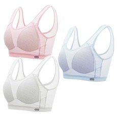 아이뿜 여아용 데일리 소프트 메쉬 학생 스포츠 브라 2단계 3종 세트 Y12