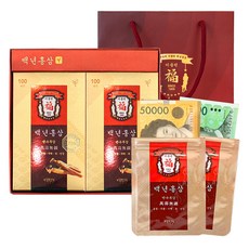 이플린 반전 용돈박스 백년 홍삼 20p 세트, 홍삼용돈박스, 1개