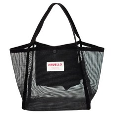 Havello 沙灘網布游泳袋, 黑色