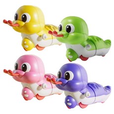 Joy Kids 可愛小蛇發條玩具4件組, 1套, 紫色, 粉紅色, 黃色, 淺綠色