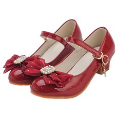 Rabbit Foot 女童藍寶石珍珠跟鞋