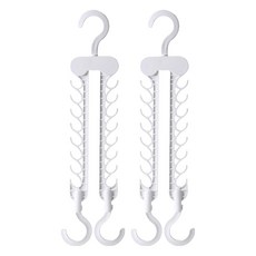 今日生活 16孔衣架整理架 R98125W, 2個, 白色