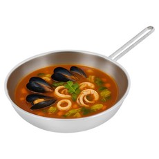 SILVERSTAR Aha 304 三層無研磨劑不鏽鋼宮廷鍋, 1個, 28cm