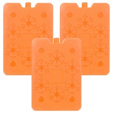 AHOYE 急凍可循環使用保冰盒, 活力橘, 3個