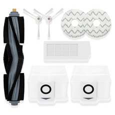 WonderfulPlace 相容 科沃斯 T10 OMNI 相容 拖布 + 集塵袋 + 濾網 + 主刷 + 邊刷 套組, 1個, 單一商品