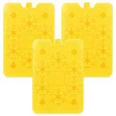 AHOYE 急凍可循環使用保冰盒, 檸檬黃, 3個