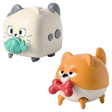 Joykids 可愛動物朋友餵食 狗狗 + 貓咪玩具組, 1套, 混合色