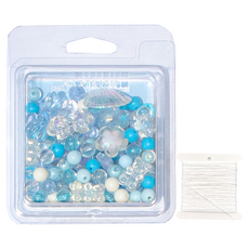 아트니즘 비즈스쿱 공예 키링 팔찌 만들기 세트, 블루다이아, 1세트