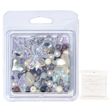 ARTNISM 串珠勺手作鑰匙圈手鍊DIY套組, 1套, 午夜極光