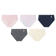 PUMA BODYWEAR 女童用純淨安心棉質內褲5件組