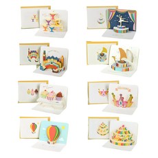 生日感謝祝賀卡8種套組, 混色, 1套