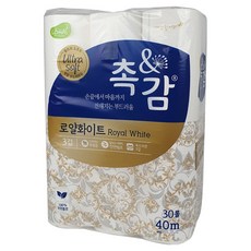 Choc&Gam 깨끗한나라 皇家白金 3層衛生紙, 40m, 30捲, 1個